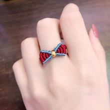 Colorful Eight-Strand Braid Children Babies' Red Rope Bracelet Color Thread Handmade Weaving Ethnic Style Couple Girlfriends Customized Carrying Strap