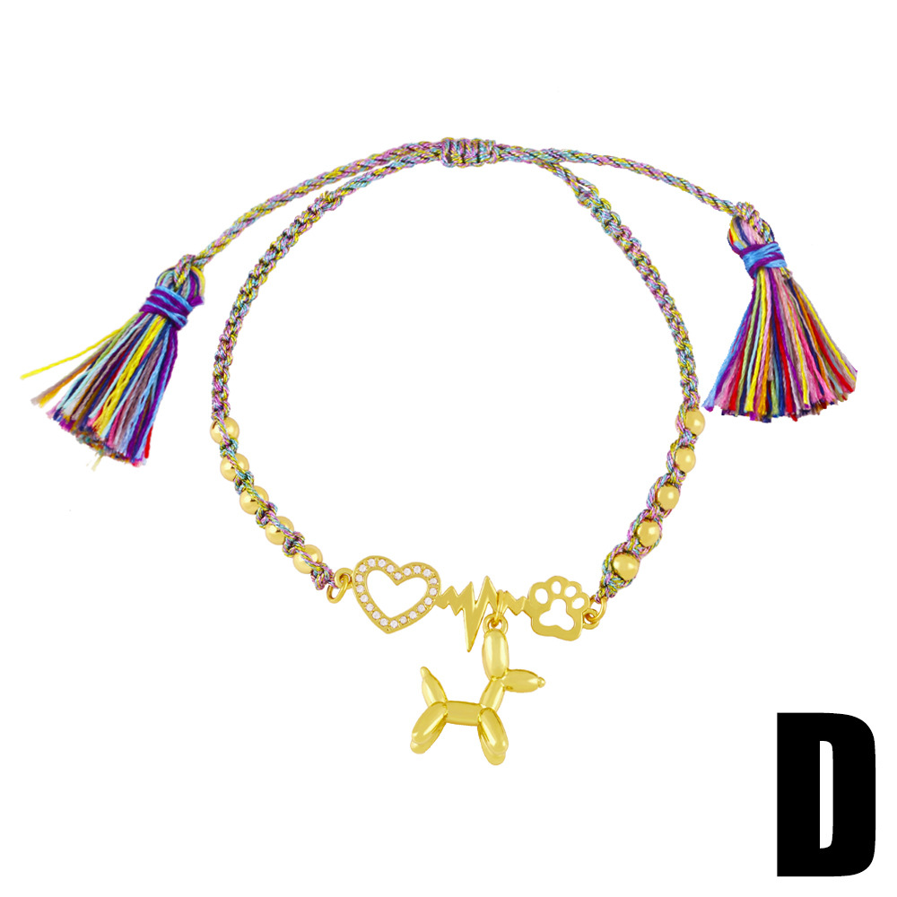 Europe and America Cross Border New Ethnic Style Bohemian Bracelet Female Colorful Oil Necklace Cuban Link Chain Smiley Face Bracelet Bre29