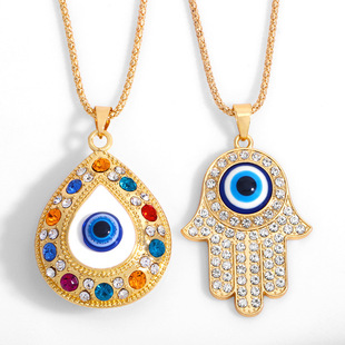 Europe and America Cross Border New Ethnic Style Bohemian Bracelet Female Colorful Oil Necklace Cuban Link Chain Smiley Face Bracelet Bre29