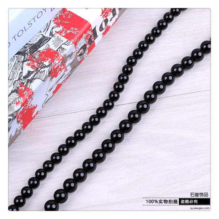 Black K9 imitation black agate beads semi-finished beads diy bracelet accessories accessories Black K9 imitation black agate beads semi-finished beads diy bracelet accessories accessories
