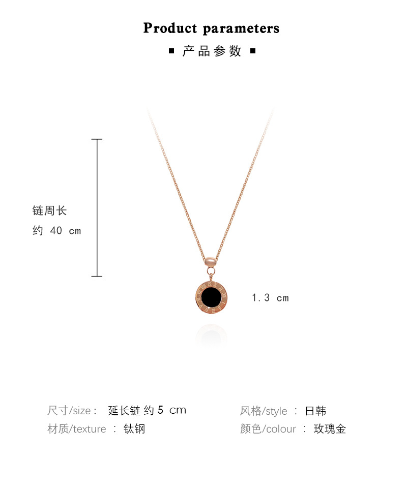2020 New Fashion Compass Necklace Female Clavicle Chain Simple Temperament Black Agate Pendant Niche Design Necklace 2020 New Fashion Compass Necklace Female Clavicle Chain Simple Temperament Black Agate Pendant Niche Design Necklace
