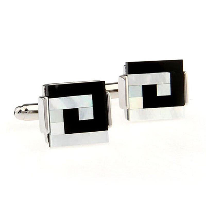 European and American Style Mother Pearl Shellfish Puzzle Opal Cufflink Abalone Shell Black Agate Men and Women Shirt Sleeve Cuff Buttons European and American Style Mother Pearl Shellfish Puzzle Opal Cufflink Abalone Shell Black Agate Men and Women Shirt Sleeve Cuff Buttons