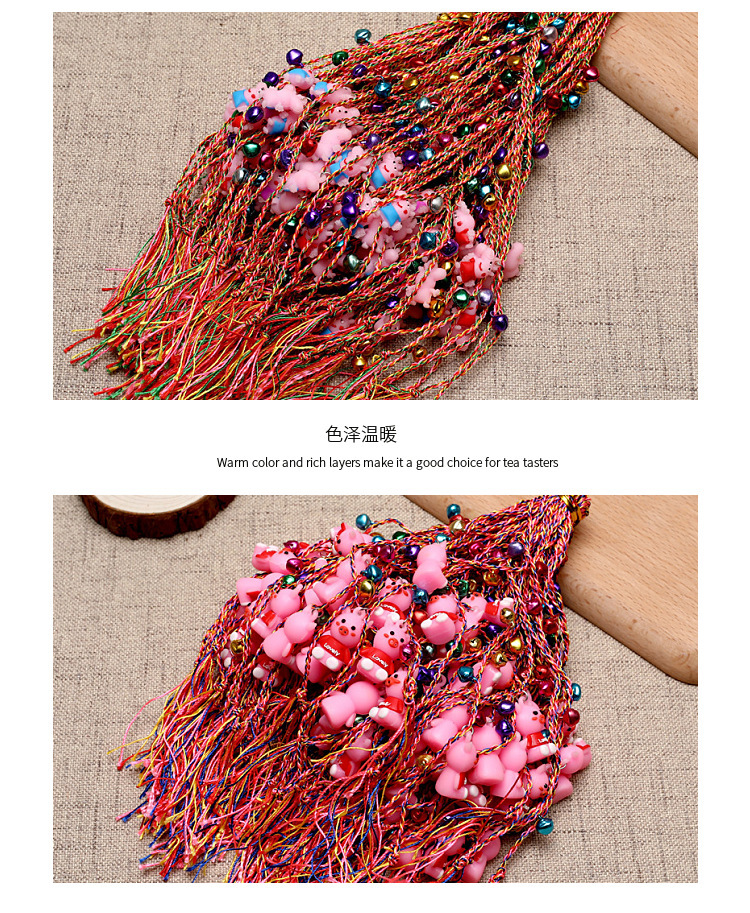 Hand-Woven Colorful Rope Bracelet Dragon Boat Festival Color Bell Colorful Rope Hanging Pig Small Yellow Duck Bracelet Ankle Chain