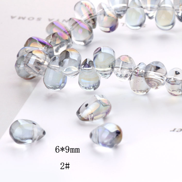 AB Color Water Drop Beads Teardrop Mermaid's Tears Earrings Earrings Necklace Bracelet Material DIY Handmade Jewelry Accessories
