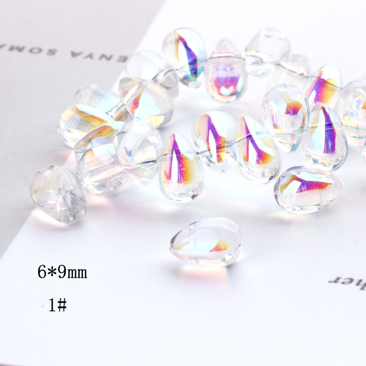 AB Color Water Drop Beads Teardrop Mermaid's Tears Earrings Earrings Necklace Bracelet Material DIY Handmade Jewelry Accessories