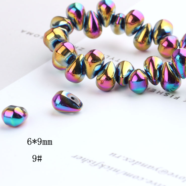 AB Color Water Drop Beads Teardrop Mermaid's Tears Earrings Earrings Necklace Bracelet Material DIY Handmade Jewelry Accessories