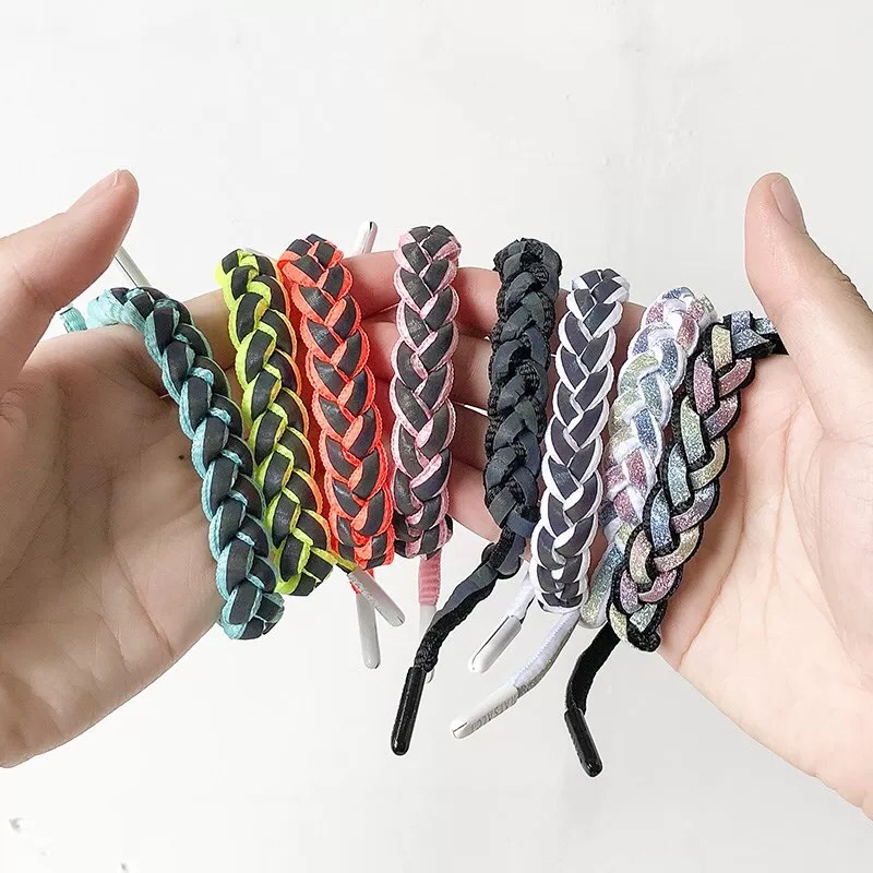 Couple Bracelet Holographic Reflective Color Changing Bracelet Men and Women Student Woven Hand Strap Bracelet Jewellery Jewelry Couple Bracelet Holographic Reflective Color Changing Bracelet Men and Women Student Woven Hand Strap Bracelet Jewellery Jewelry