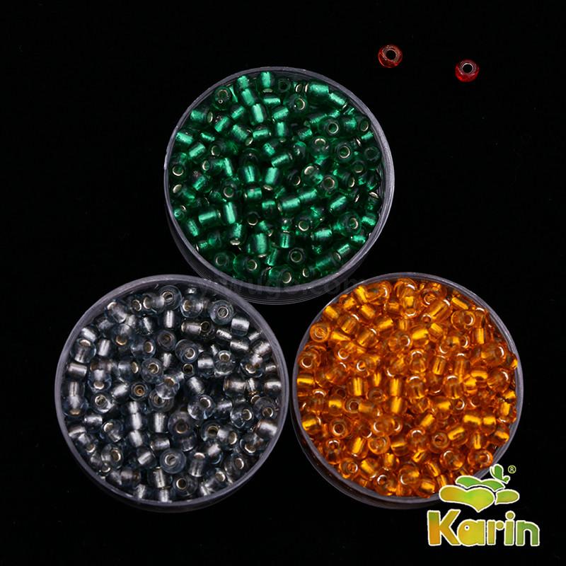 Small Rice-Shaped Beads Glass Crystal Beads Color Scattered Beads DIY Beaded Bracelet/Necklace Material Clothing Shoes and Hat Decoration