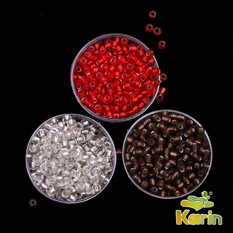 Small Rice-Shaped Beads Glass Crystal Beads Color Scattered Beads DIY Beaded Bracelet/Necklace Material Clothing Shoes and Hat Decoration