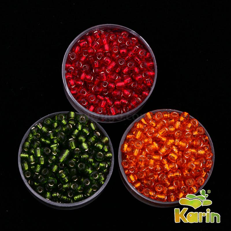 Small Rice-Shaped Beads Glass Crystal Beads Color Scattered Beads DIY Beaded Bracelet/Necklace Material Clothing Shoes and Hat Decoration