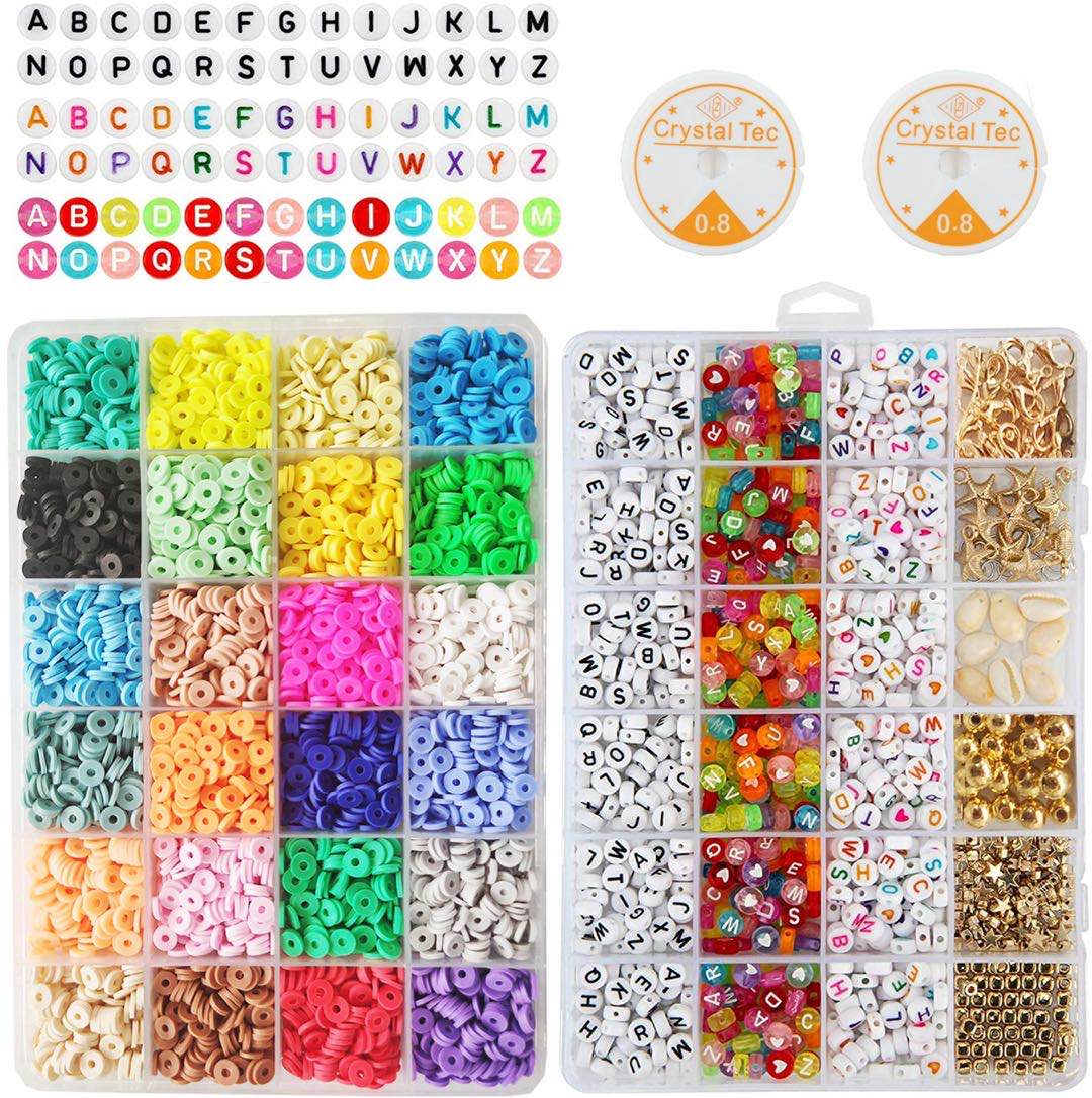 Cross-Border New Product 6mm Polymer Clay Sequin 24 Grid Boxed Color Wafer Bohemian Style Ornament Bracelet DIY Accessories Cross-Border New Product 6mm Polymer Clay Sequin 24 Grid Boxed Color Wafer Bohemian Style Ornament Bracelet DIY Accessories