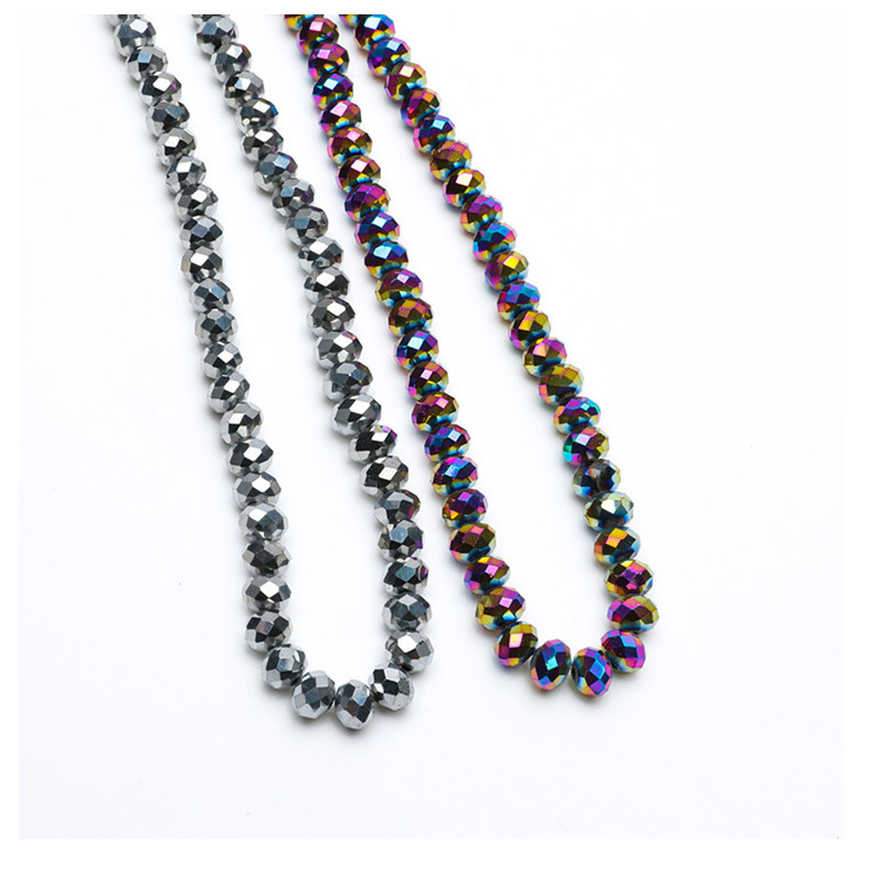 Supply New Exquisite Multi-Color 6M Crystal Flat Beads Wheel Beads Jewelry Accessories Crystal Glass Bracelet Beads String