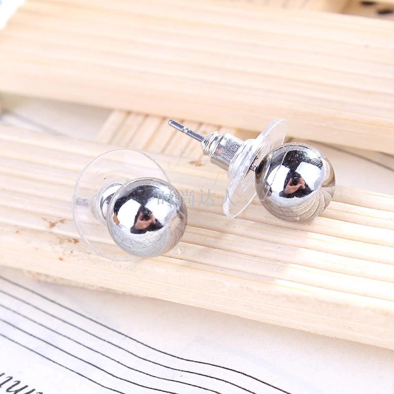 925 pure silver jewelry wholesale pure natural lapis lapis beads ear nail a touch of blue temperament goddess ear nail