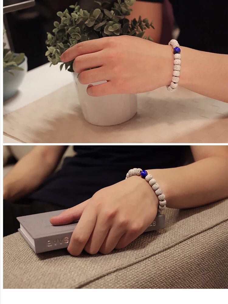 Natural xingyue bodhi son gao mi shun white dry grinding lapis lazuli beads bracelet string Natural xingyue bodhi son gao mi shun white dry grinding lapis lazuli beads bracelet string