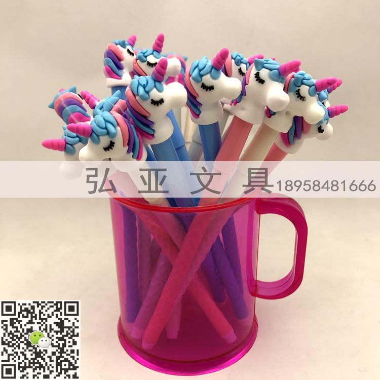 Cup - sized ball pen unicorn cartoon shape ball pen creative stationery gifts giant good writing in oil pen