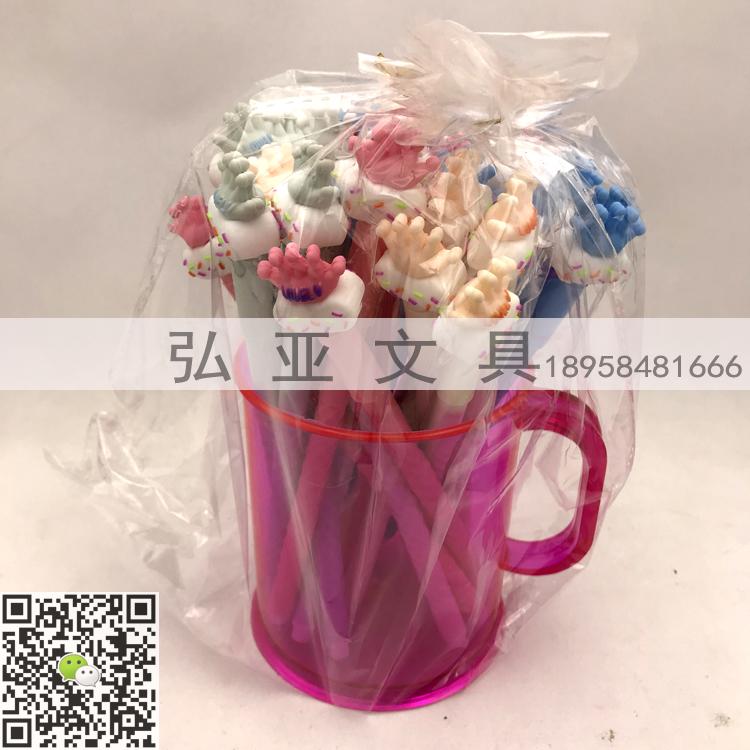 Cup - sized ball pen unicorn cartoon shape ball pen creative stationery gifts giant good writing in oil pen