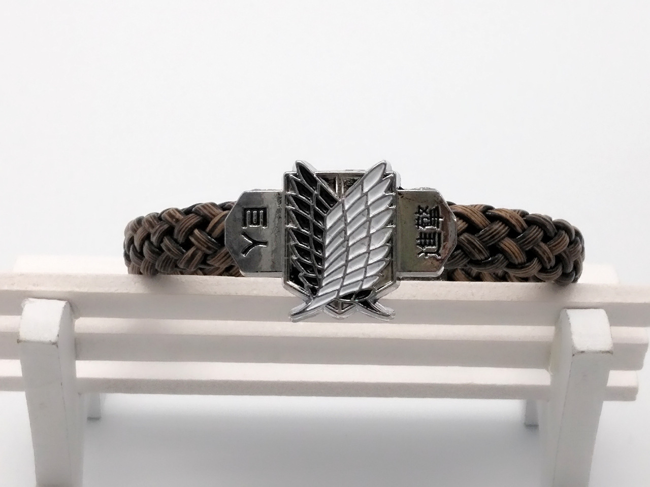D026 Anime Peripheral Attack Giant Leather Bracelet European And American Personalized Punk Exaggerated Bracelet D026 Anime Peripheral Attack Giant Leather Bracelet European And American Personalized Punk Exaggerated Bracelet