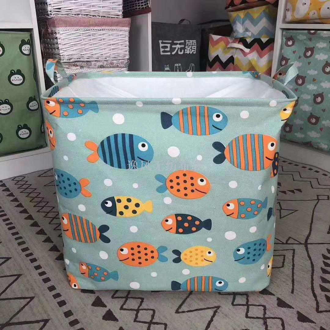 Cross-Border Supply Giant Can Hold Storage Basket Cotton Quilt Sundries Home Organizer Storage Bags Storage Box