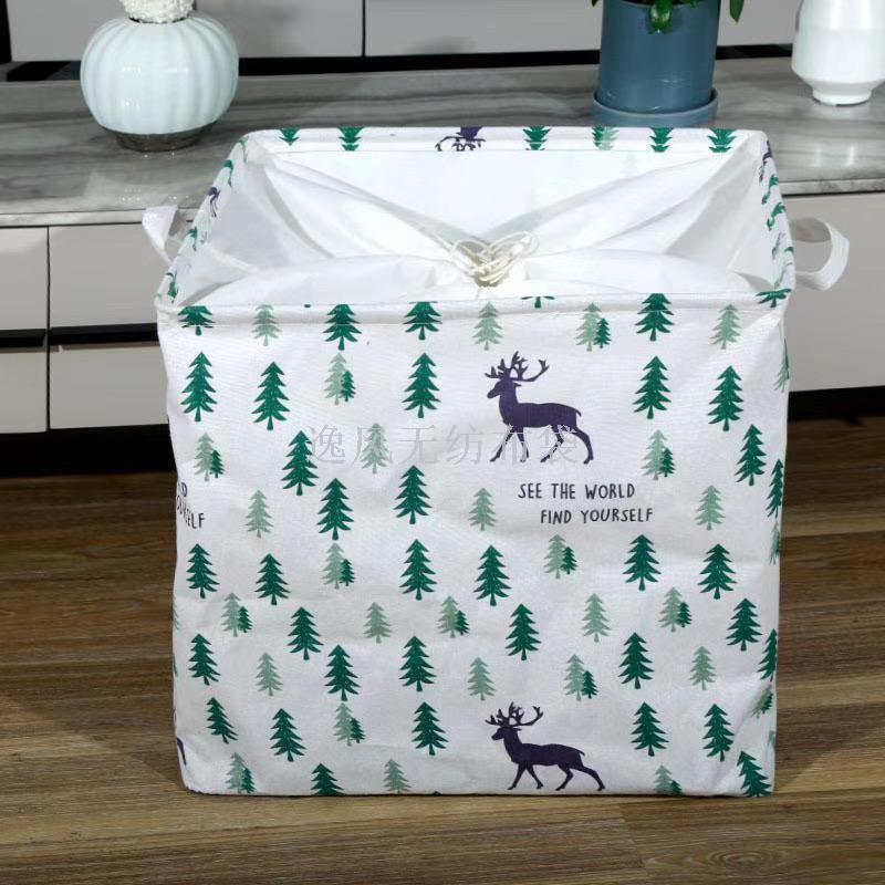 Cross-Border Supply Giant Can Hold Storage Basket Cotton Quilt Sundries Home Organizer Storage Bags Storage Box
