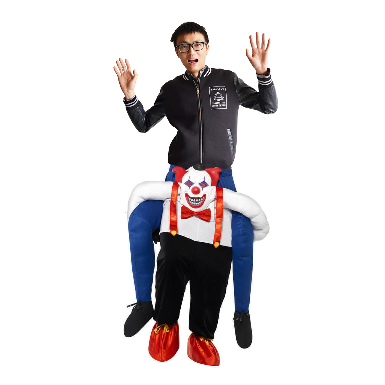 Halloween devil prosthetic legs pants Skeleton Ghost giant Pumpkin pantaloon