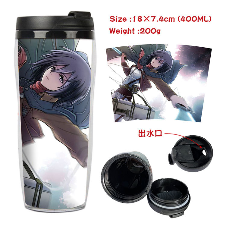 Onslaught Giant Animation Surrounding Double-Layer Insulated Plastic Cup Sports Kettle Cool Water Pot Creative Glass Onslaught Giant Animation Surrounding Double-Layer Insulated Plastic Cup Sports Kettle Cool Water Pot Creative Glass