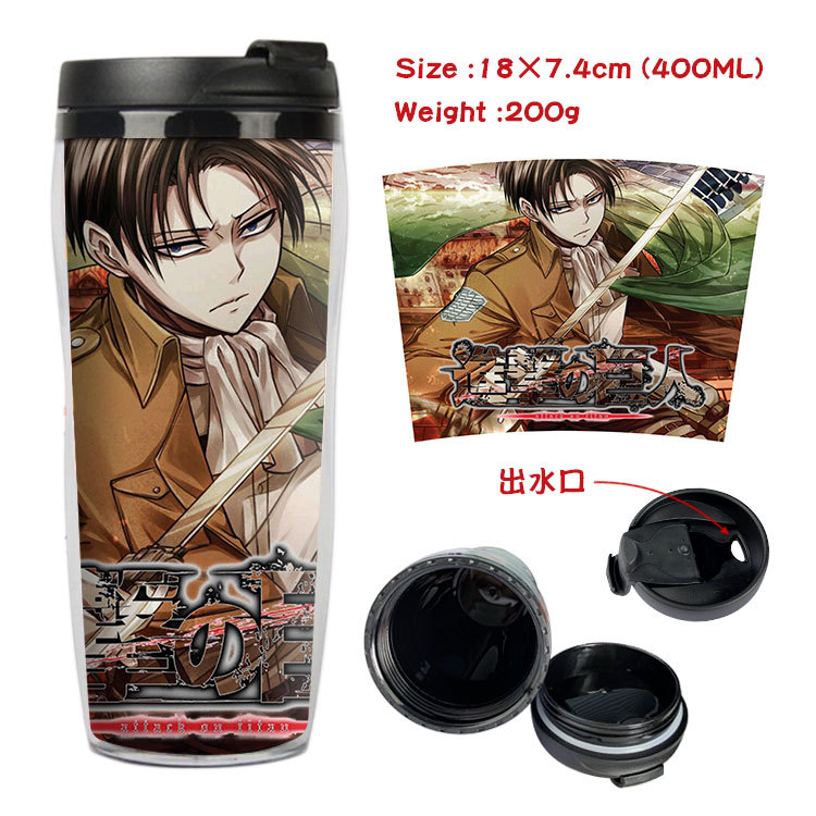 Onslaught Giant Animation Surrounding Double-Layer Insulated Plastic Cup Sports Kettle Cool Water Pot Creative Glass Onslaught Giant Animation Surrounding Double-Layer Insulated Plastic Cup Sports Kettle Cool Water Pot Creative Glass