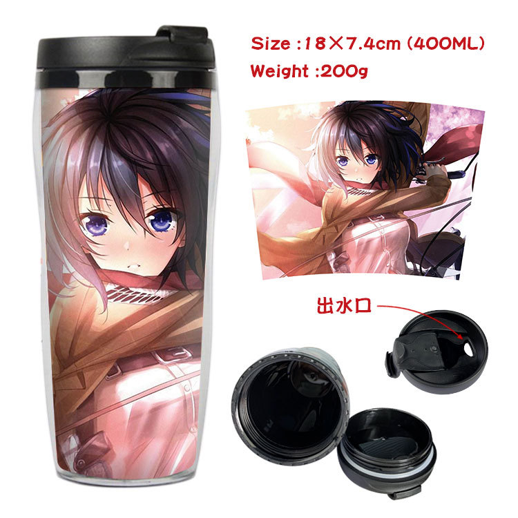 Onslaught Giant Animation Surrounding Double-Layer Insulated Plastic Cup Sports Kettle Cool Water Pot Creative Glass Onslaught Giant Animation Surrounding Double-Layer Insulated Plastic Cup Sports Kettle Cool Water Pot Creative Glass