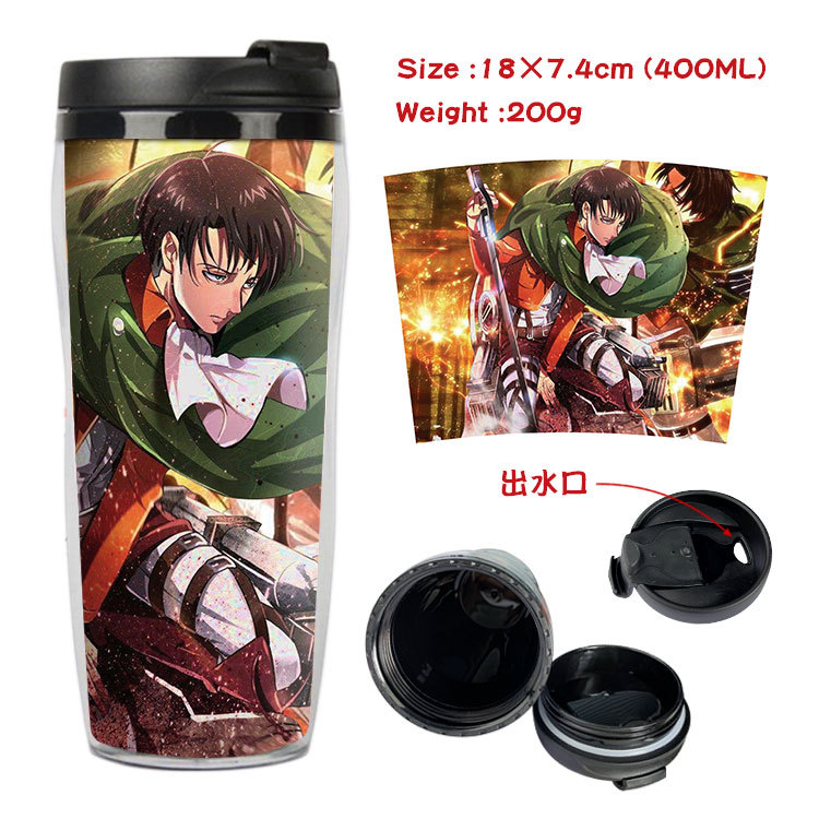 Onslaught Giant Animation Surrounding Double-Layer Insulated Plastic Cup Sports Kettle Cool Water Pot Creative Glass Onslaught Giant Animation Surrounding Double-Layer Insulated Plastic Cup Sports Kettle Cool Water Pot Creative Glass