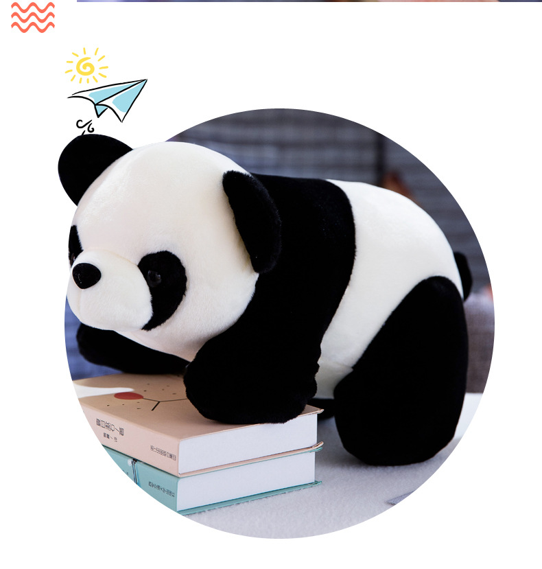 Simulation Giant Panda Doll Stuffed Doll Factory Wholesale Cute Animal Doll Custom Logo