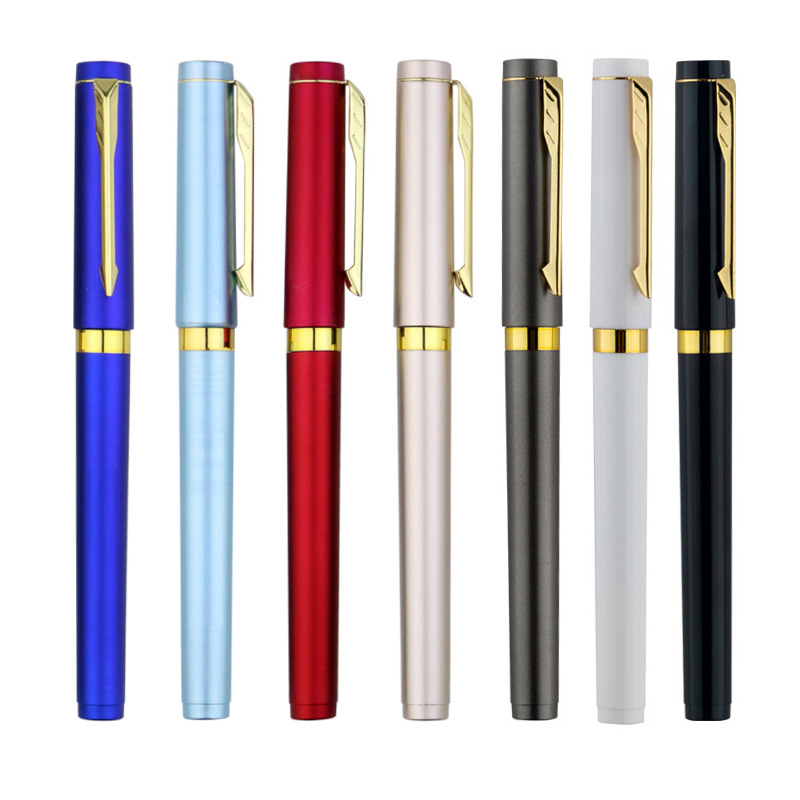 Gel Pen Custom Logo Giant Writing High-End Faux-Metallic 0.7 Signature Pen Advertising Marker Gift Ball Pen