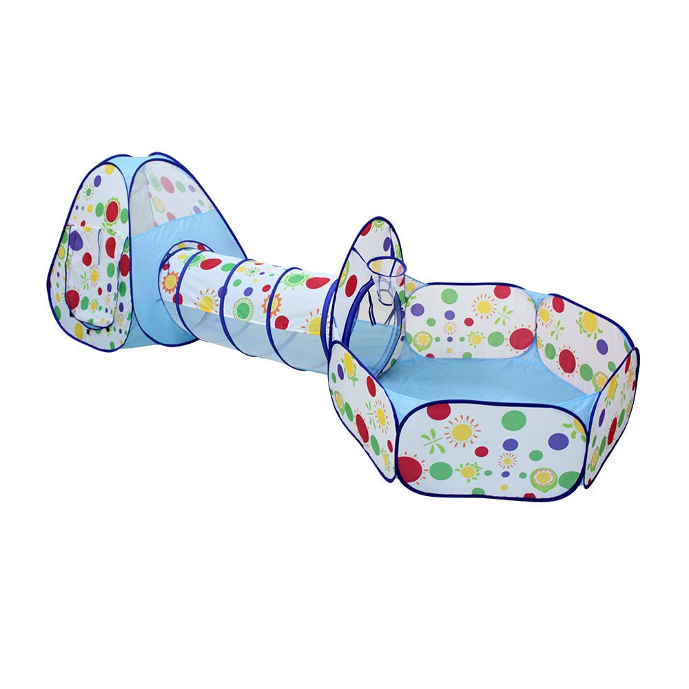 Giant children's tent three-in-one folding Game Room Crawl tunnel can shoot bobo Ocean ball pool Giant children's tent three-in-one folding Game Room Crawl tunnel can shoot bobo Ocean ball pool
