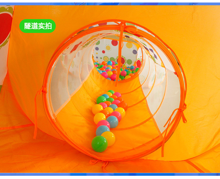Giant children's tent three-in-one folding Game Room Crawl tunnel can shoot bobo Ocean ball pool Giant children's tent three-in-one folding Game Room Crawl tunnel can shoot bobo Ocean ball pool