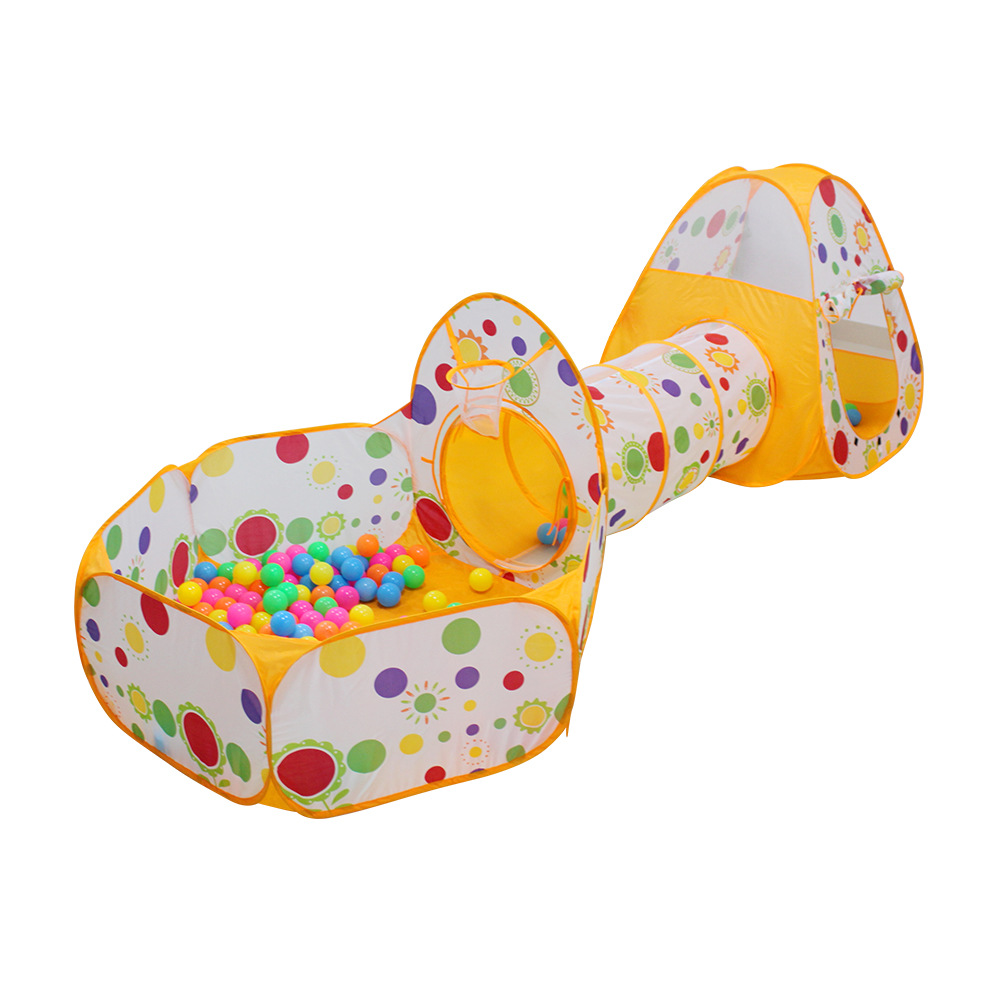 Giant children's tent three-in-one folding Game Room Crawl tunnel can shoot bobo Ocean ball pool Giant children's tent three-in-one folding Game Room Crawl tunnel can shoot bobo Ocean ball pool