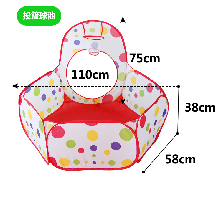 Giant children's tent three-in-one folding Game Room Crawl tunnel can shoot bobo Ocean ball pool Giant children's tent three-in-one folding Game Room Crawl tunnel can shoot bobo Ocean ball pool