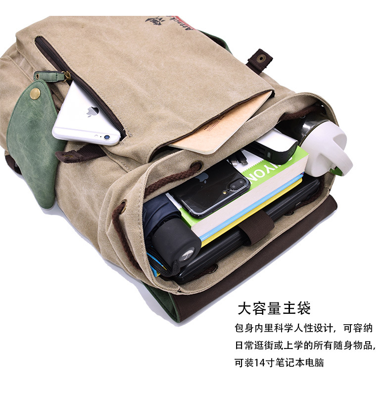 Cross-Border Hot Selling Anime BackPack Attack Giant One Piece Naruto Peripheral Student Casual Canvas Schoolbag