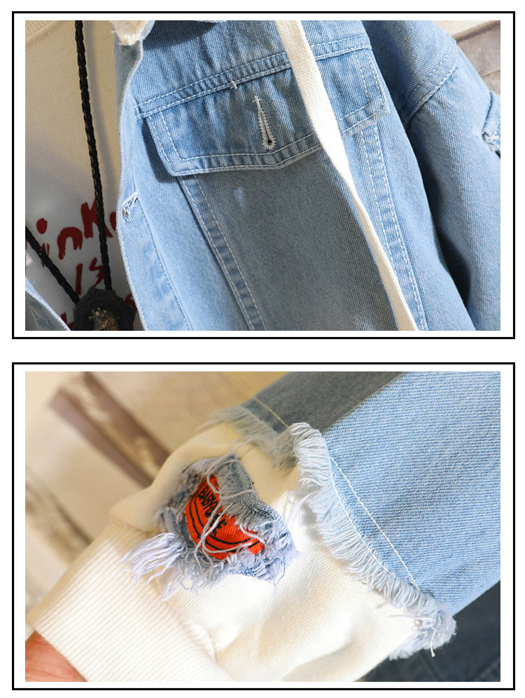 Attacking Giant Alan Sanli Heichou Investigation Corps Guilty Crown Men and Women Casual Loose Jeans Coat Autumn