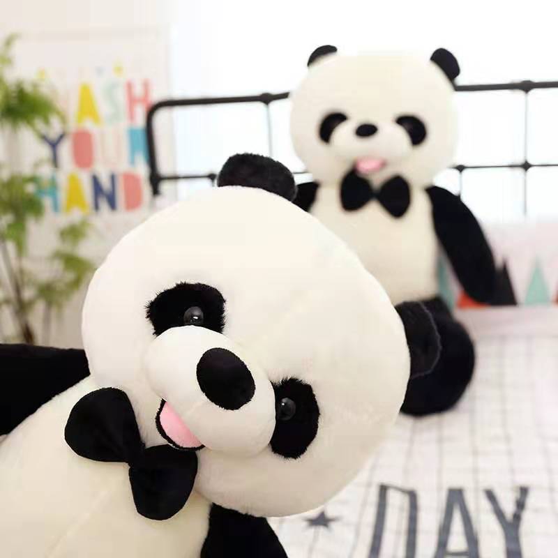 Giant panda doll, doll, plush toy panda Po panda national treasure toy