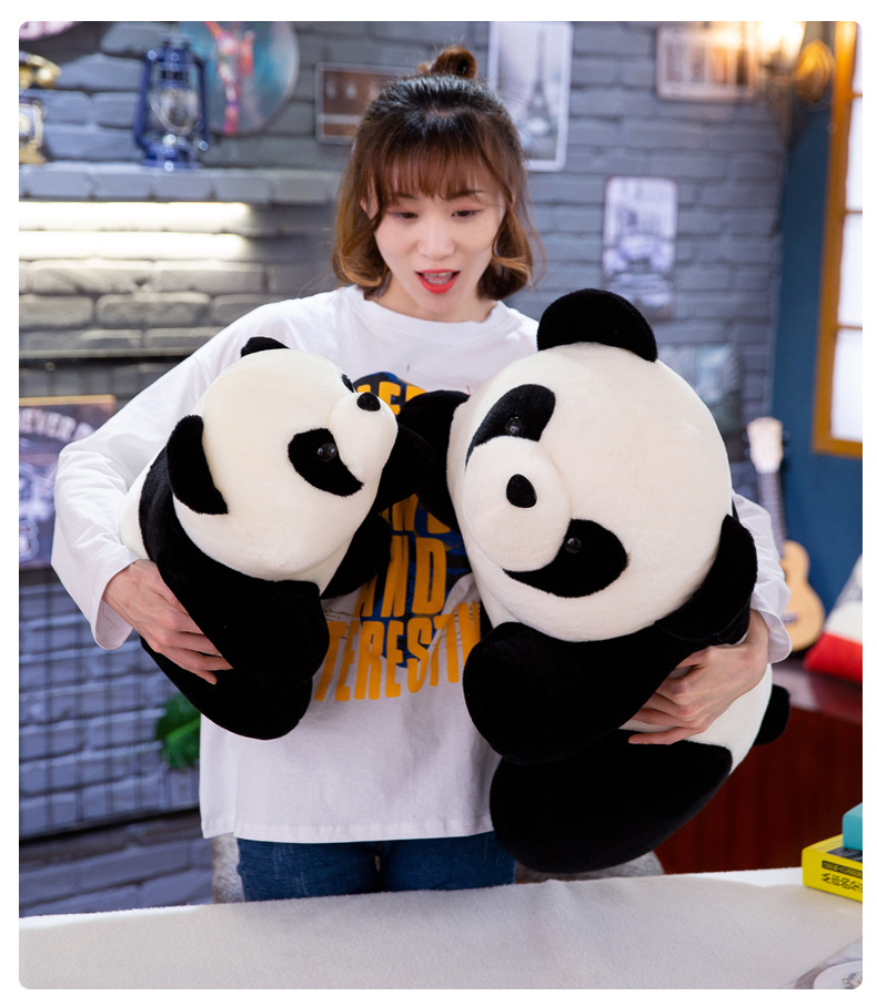 Simulation Giant Panda Doll Stuffed Doll Factory Wholesale Cute Animal Doll Custom Logo