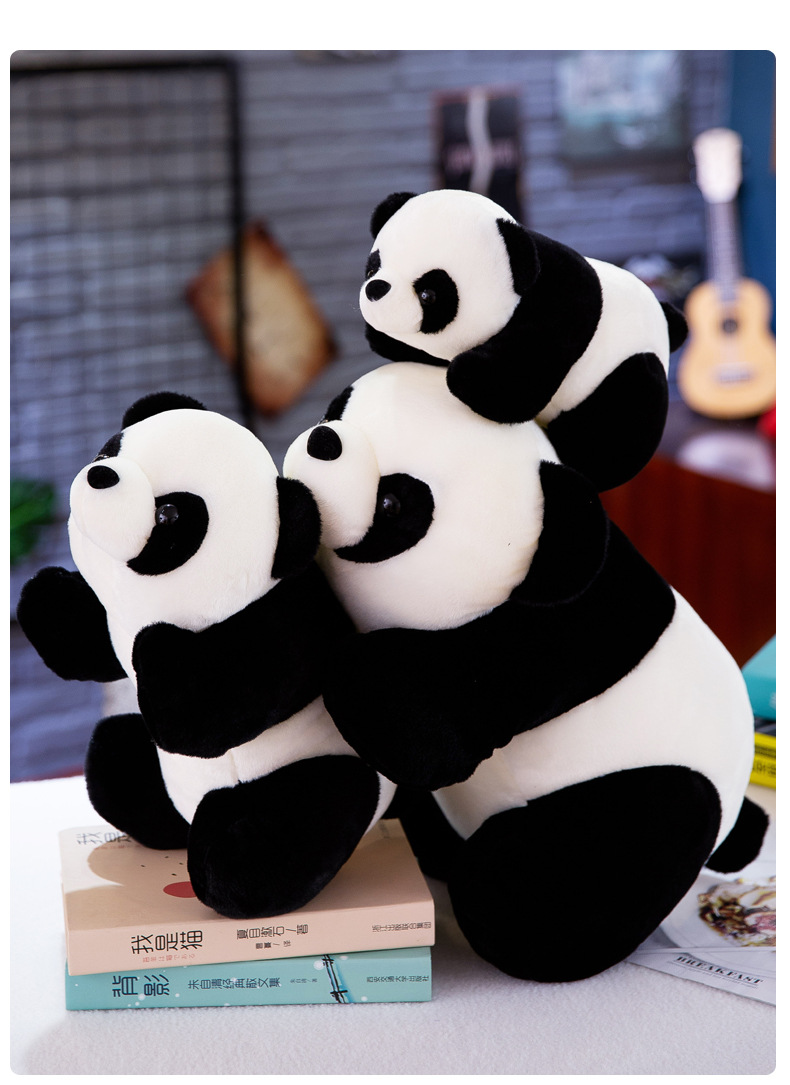 Simulation Giant Panda Doll Stuffed Doll Factory Wholesale Cute Animal Doll Custom Logo