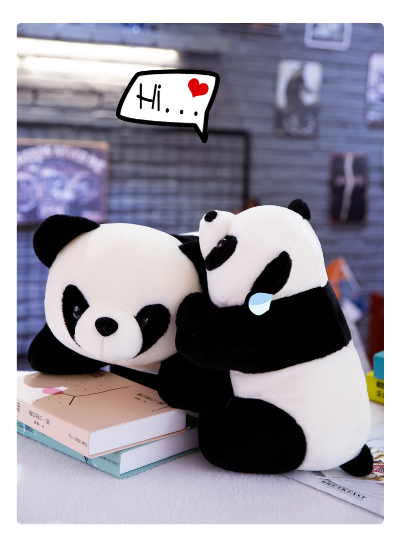 Simulation Giant Panda Doll Stuffed Doll Factory Wholesale Cute Animal Doll Custom Logo
