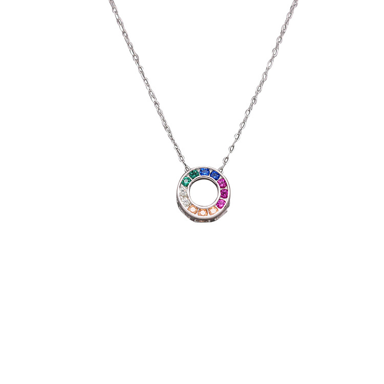 S925 pure silver plated platinum use garnet goldfish necklace simple and stylish valentine &#039;s day gift popular in Chesapeake and Japan