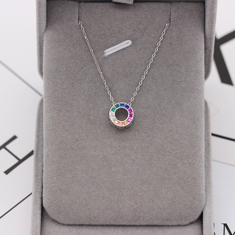 S925 pure silver plated platinum use garnet goldfish necklace simple and stylish valentine 's day gift popular in Chesapeake and Japan