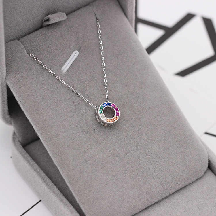 S925 pure silver plated platinum use garnet goldfish necklace simple and stylish valentine 's day gift popular in Chesapeake and Japan