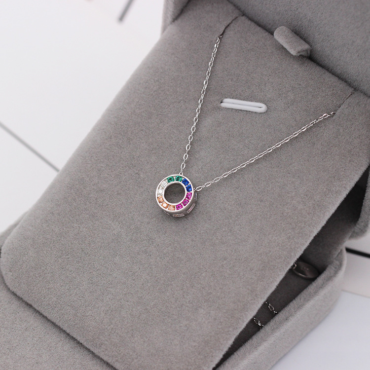 S925 pure silver plated platinum use garnet goldfish necklace simple and stylish valentine 's day gift popular in Chesapeake and Japan