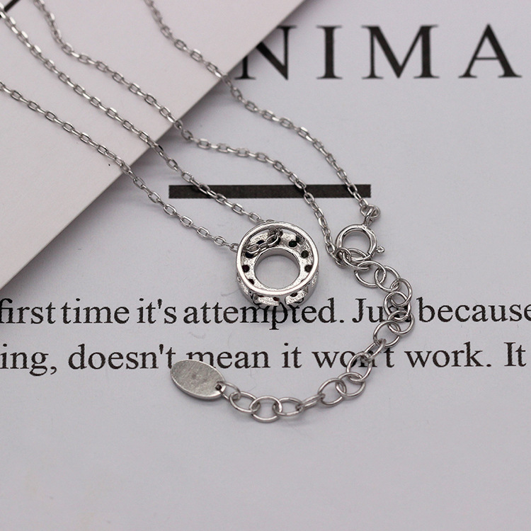 S925 pure silver plated platinum use garnet goldfish necklace simple and stylish valentine 's day gift popular in Chesapeake and Japan