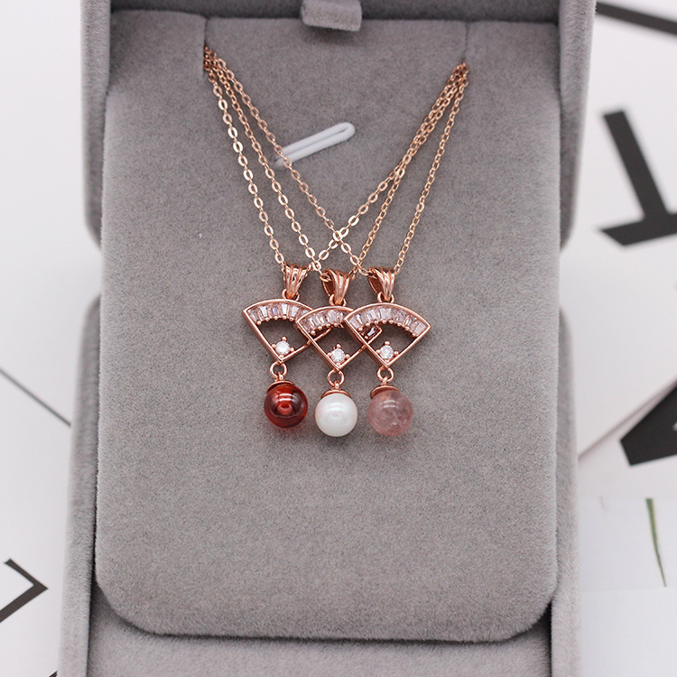 S925 pure silver plated platinum use garnet goldfish necklace simple and stylish valentine 's day gift popular in Chesapeake and Japan S925 pure silver plated platinum use garnet goldfish necklace simple and stylish valentine 's day gift popular in Chesapeake and Japan