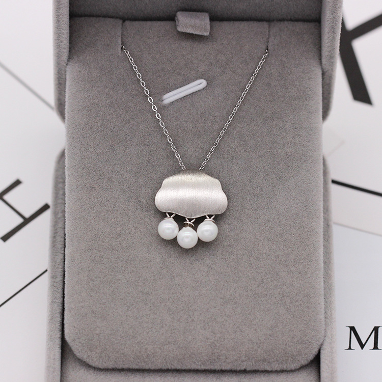 S925 pure silver plated platinum use garnet goldfish necklace simple and stylish valentine &#039;s day gift popular in Chesapeake and Japan