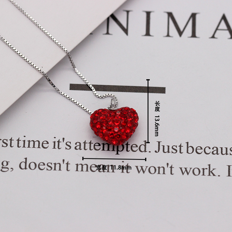 S925 pure silver plated platinum use garnet goldfish necklace simple and stylish valentine 's day gift popular in Chesapeake and Japan