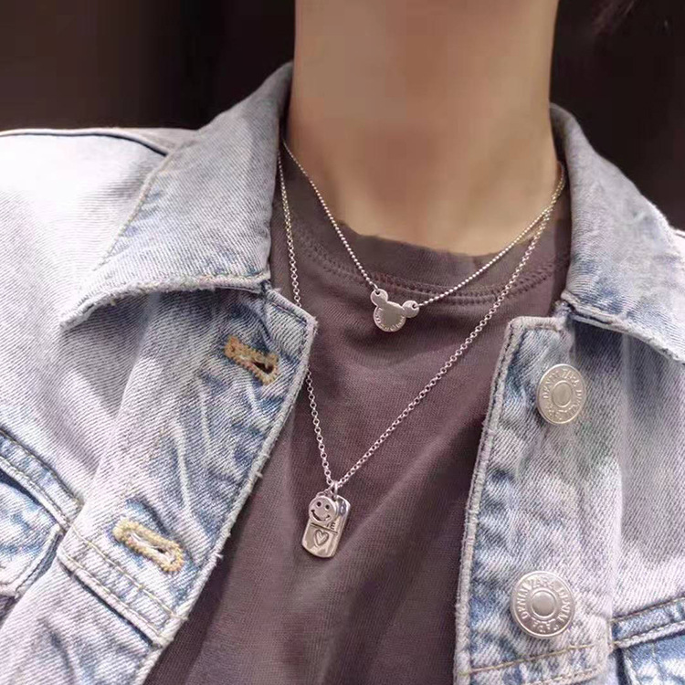 S925 pure silver plated platinum use garnet goldfish necklace simple and stylish valentine &#039;s day gift popular in Chesapeake and Japan