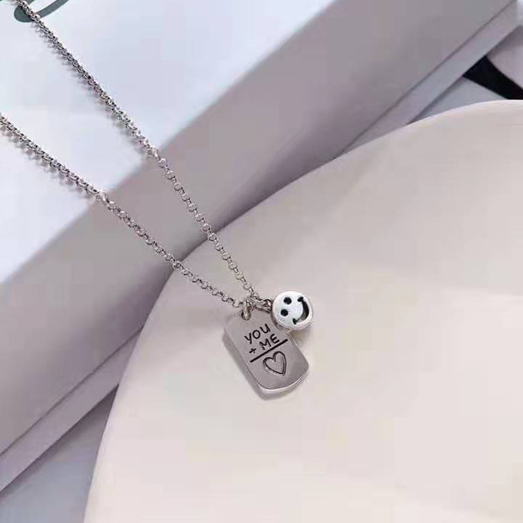 S925 pure silver plated platinum use garnet goldfish necklace simple and stylish valentine &#039;s day gift popular in Chesapeake and Japan